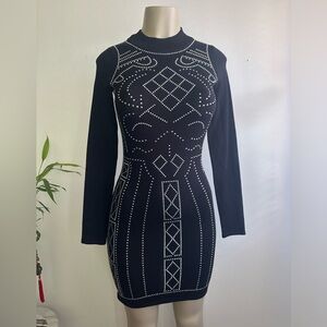 Diamond Long Sleeve Dress